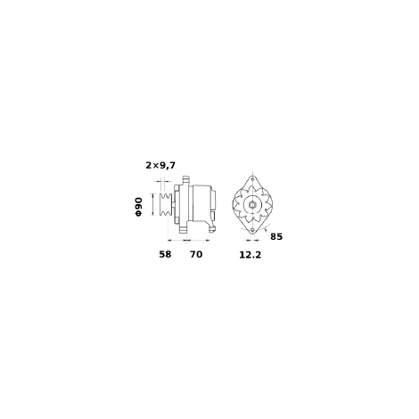 ALTERNATORE 14V 65A